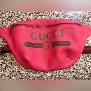 **SOLD**Gucci Large Leather Waist Bag Bum Bag Belt Bag